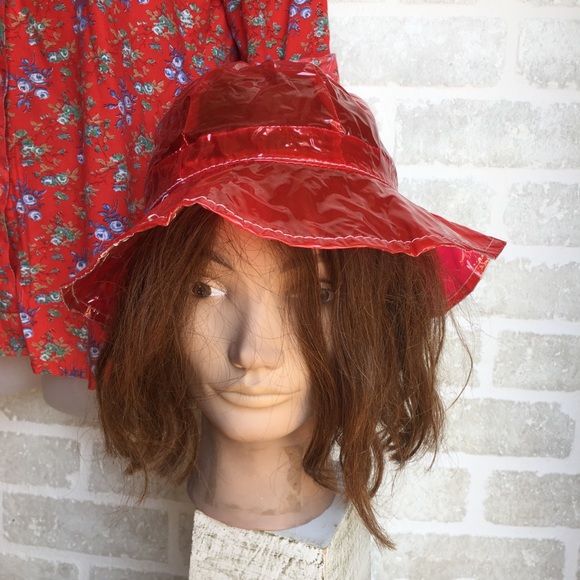 vinyl rain hat